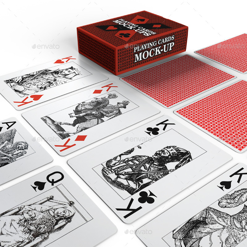 Playing Cards Card Box Mock Up Graphics Graphicriver